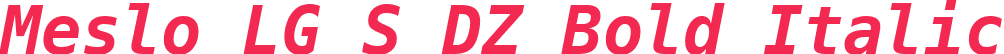 Meslo LG S DZ Bold Italic